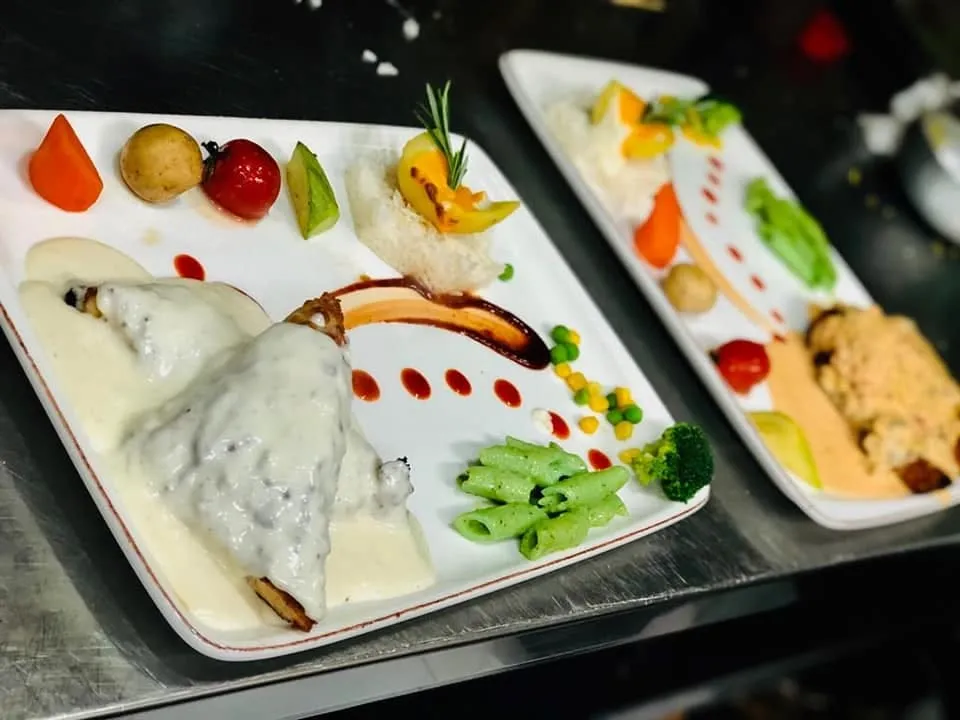 Western and Eastern chef