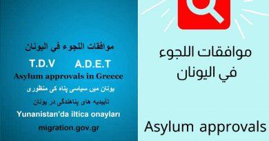 تطبيق موافقات اللجوء في اليونان