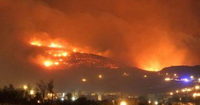اندلع حريق كبير في جزيرة تينوس - "فيديو"