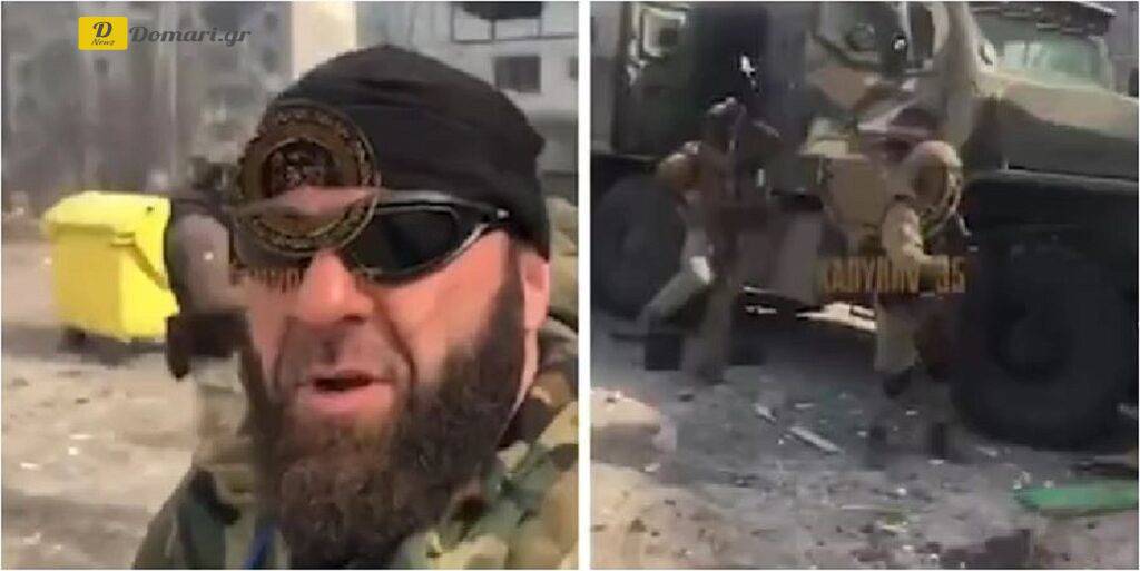 الشيشان يطلقون النار على المباني في ماريوبول وهم يصرخون "الله أكبر" - فيديو