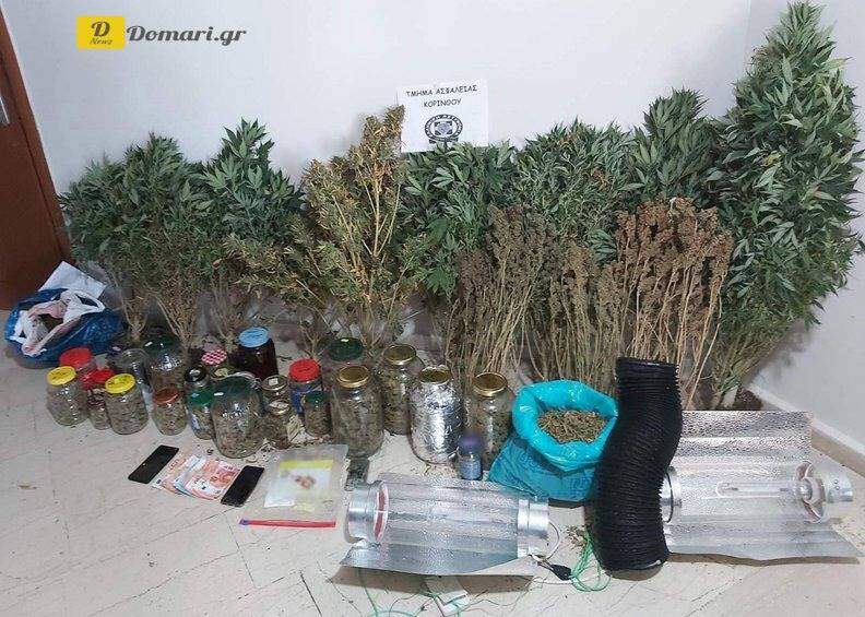 كورنثوس: اعتقال شخصين لحيازتهما حوالي أربعة كيلوغرامات من الحشيش