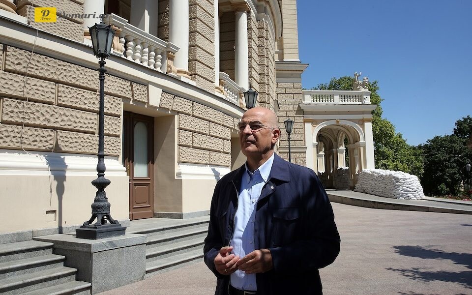 وزير الخارجية اليوناني يزور أوديسا