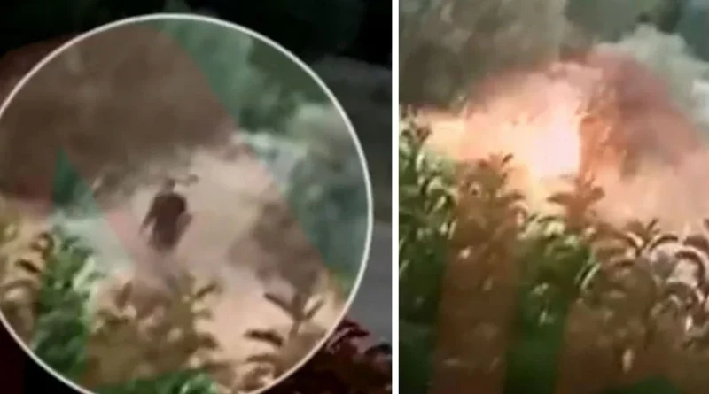 الكشف عن فيديو يظهر شخصًا يشعل النار بالقرب من بانوراما باليني.