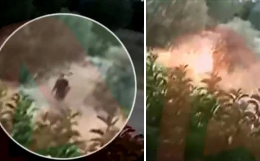 الكشف عن فيديو يظهر شخصًا يشعل النار بالقرب من بانوراما باليني.