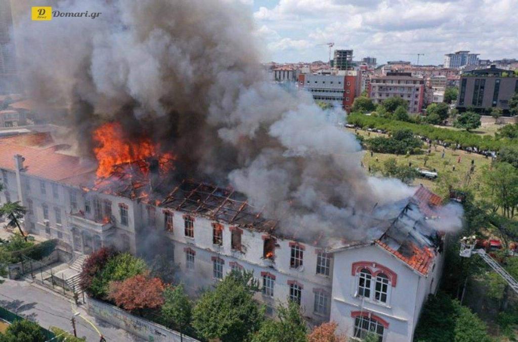 اسطنبول: حريق المستشفى اليوناني تحت السيطرة - صور فيديو.