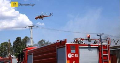 حريق كبير في كيثيرا.. مع رياح عاتية بقوة 8 بوفورت في المنطقة