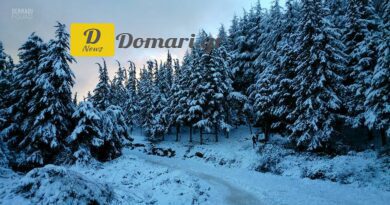 عاصفة ثلجية تجتاح تريكالا أمطار غزيرة تتبعها ثلوج تتساقط بكثافة