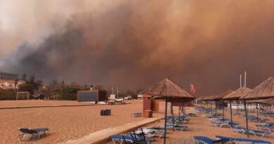 رودوس اليونان تعوض السياح بعد فرارهم من حرائق الغابات