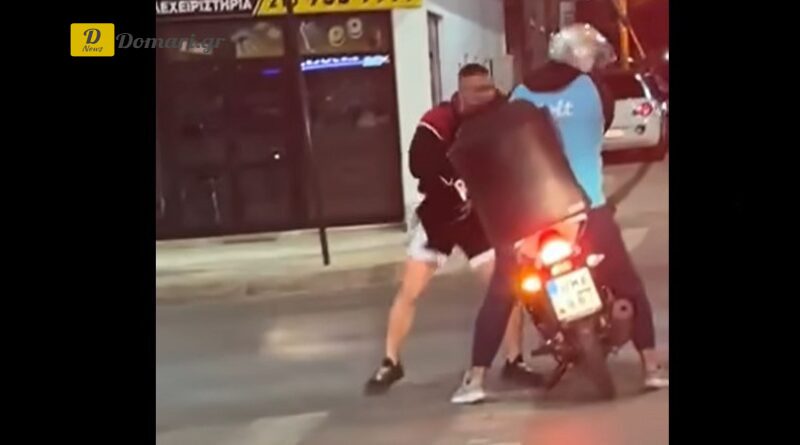 اعتداء عنصري على عامل توصيل طعام في أحد شوارع العاصمة اليونانية أثينا وتدخل المارة يمنع الكارثة