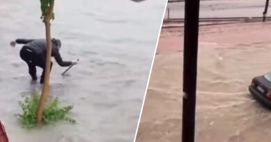 الأمطار الغزيرة تحول شوارع كورنثوس إلى بحيرات - فيديو