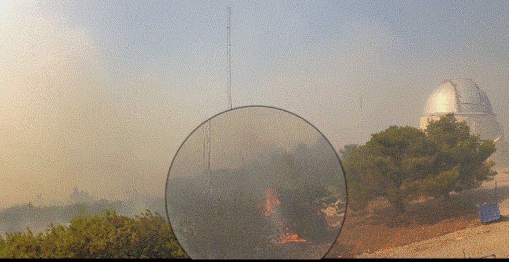 حرائق تهدد مرصد أثينا الوطني في بنتلي