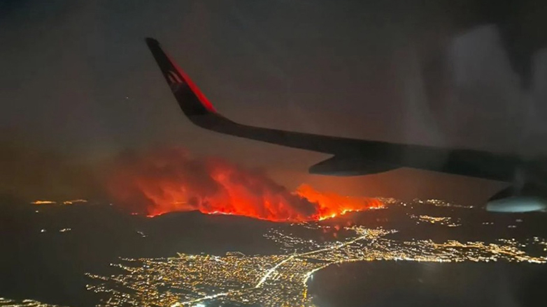 البونان حريق هائل يهدد عدة مناطق ويضع خدمات الطوارئ في حالة تأهب قصوى