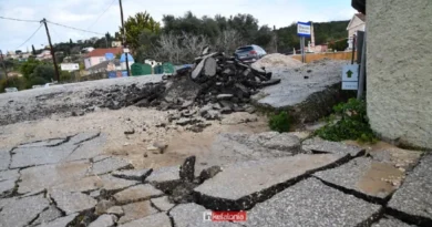 كيفالونيا مشاهد الدمار بعد العاصفة العنيفة  ظاهرة جانوس