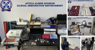 اليونان القبض على إيراني يدير شبكة دولية للتهريب في منطقة أجيوس بانتيليموناس