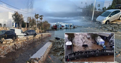 فيضانات باروس وميكونوس إعلان الطوارئ وإصلاح الأضرار قبل عيد الفصح