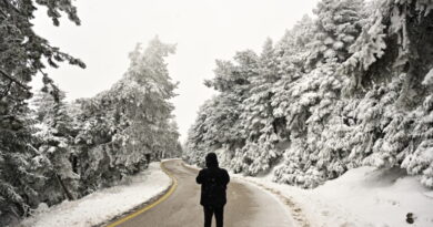 موجة برد قاسية تضرب اليونان ثلوج وصقيع حتى الأربعاء وتحسن مرتقب في الطقس ابتداء من الخميس